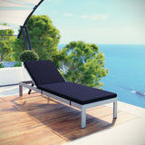 Modway - Shore Outdoor Patio Aluminum Chaise with Cushions - EEI-2660