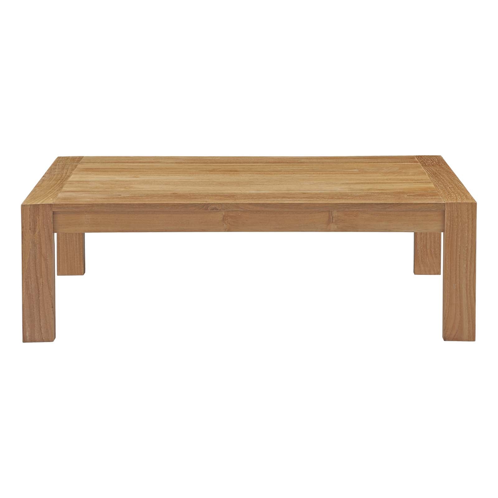 Modway - Upland Outdoor Patio Wood Coffee Table - EEI-2710