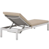 Modway - Shore Chaise with Cushions Outdoor Patio Aluminum Set of 2 - EEI-2737