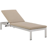 Modway - Shore Chaise with Cushions Outdoor Patio Aluminum Set of 4 - EEI-2738