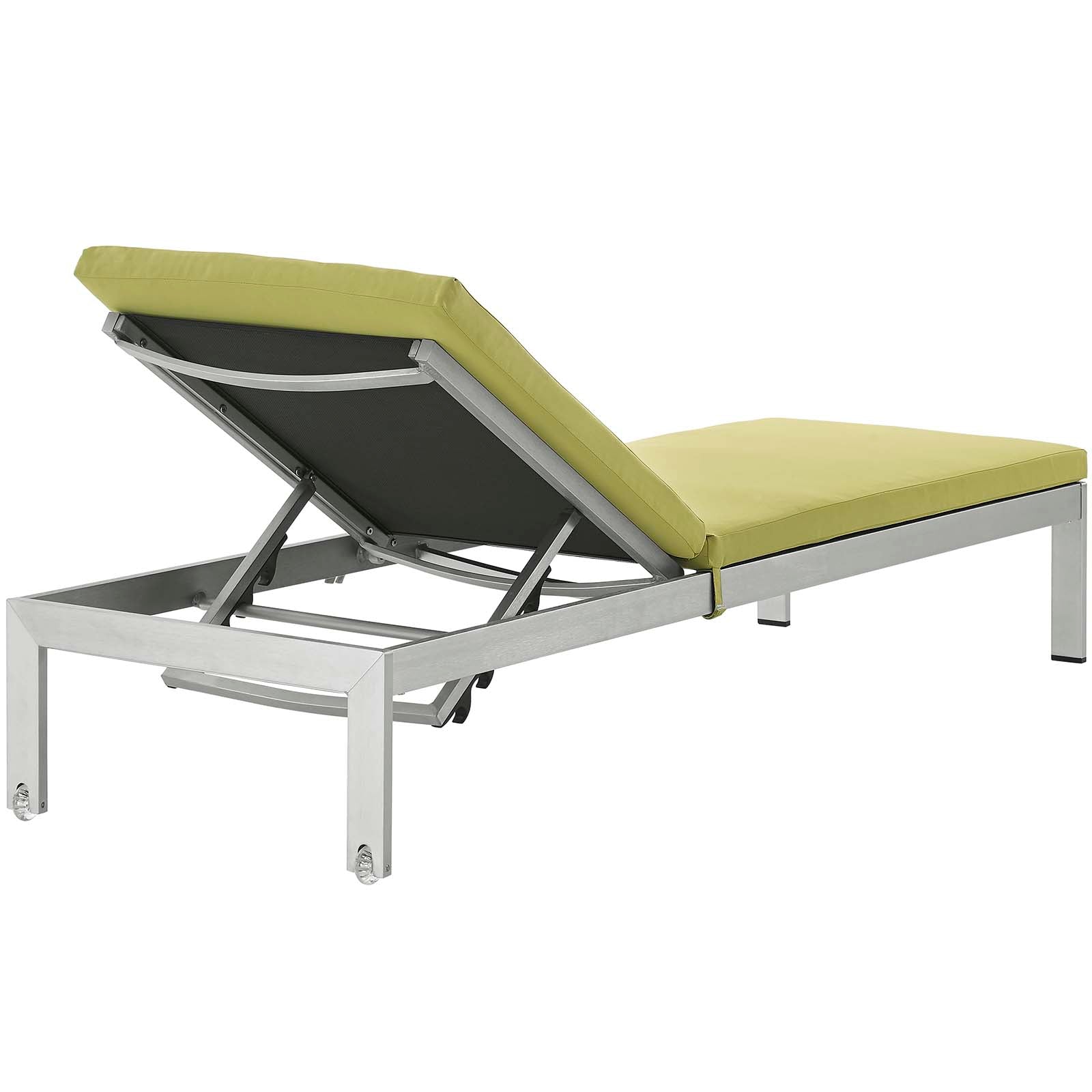 Modway - Shore Chaise with Cushions Outdoor Patio Aluminum Set of 6 - EEI-2739