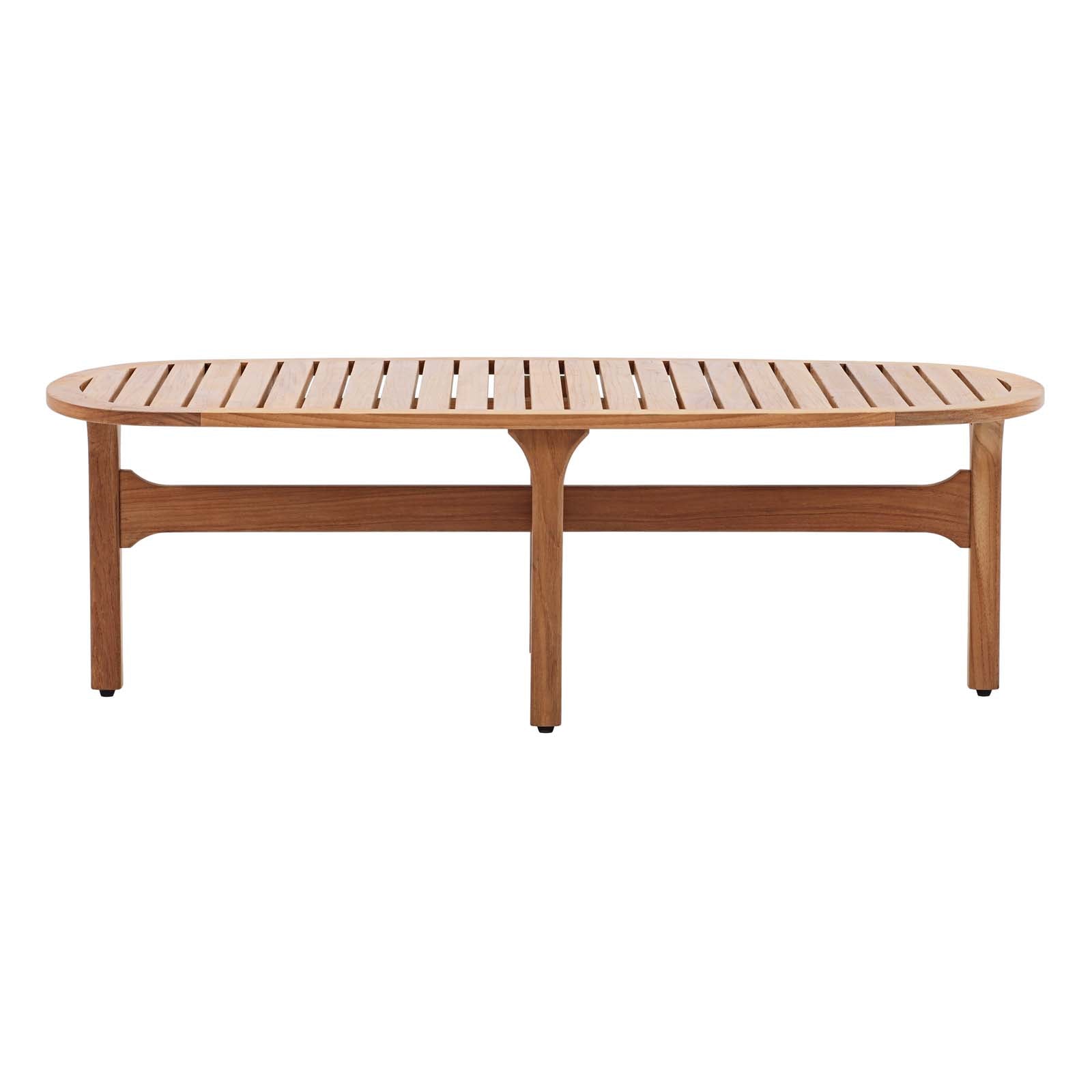 Modway - Saratoga Outdoor Patio Premium Grade A Teak Wood Oval Coffee Table - EEI-2930