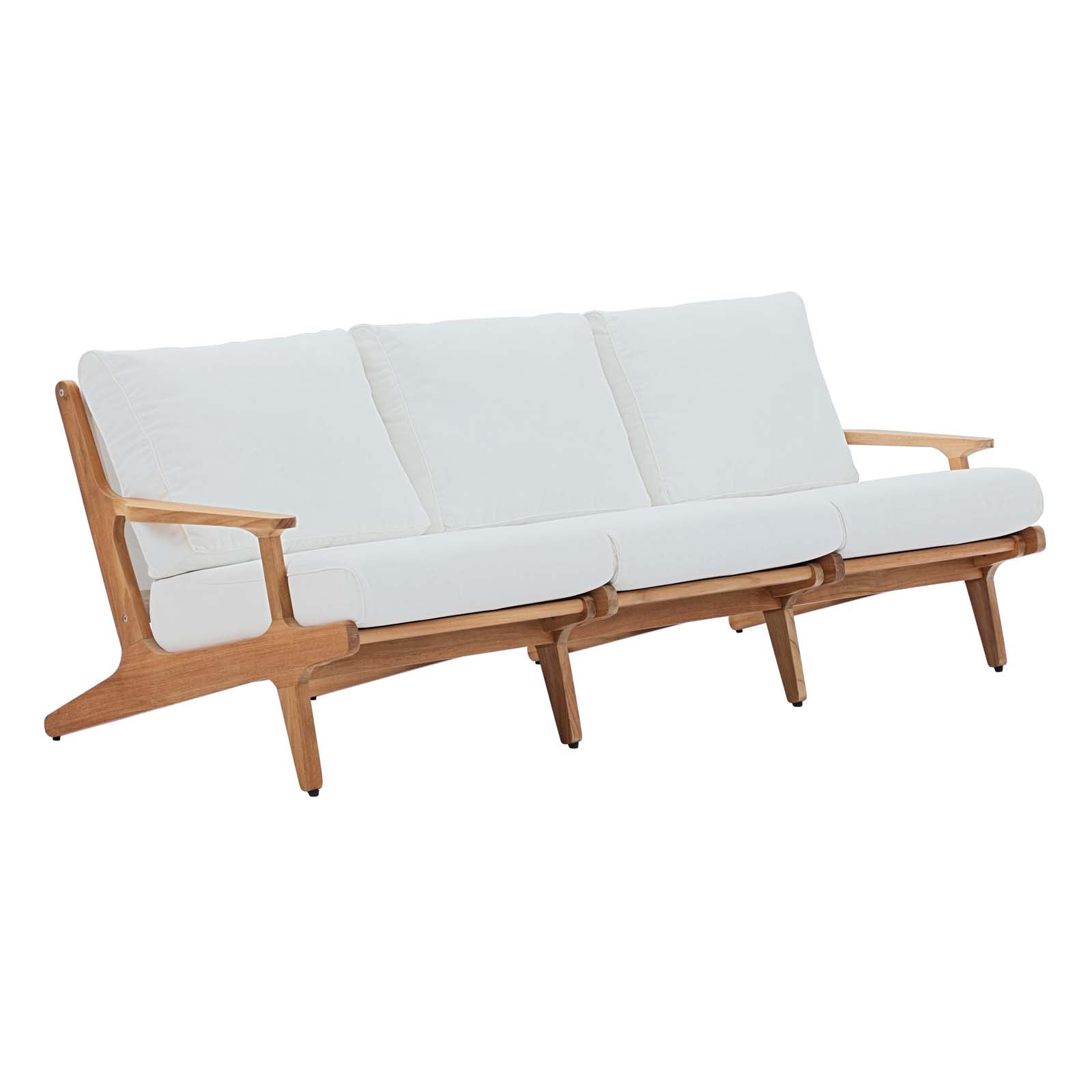 Modway - Saratoga Outdoor Patio Premium Grade A Teak Wood Sofa - EEI-2934