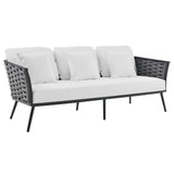 Modway - Stance 4 Piece Outdoor Patio Aluminum Sectional Sofa Set - EEI-3161