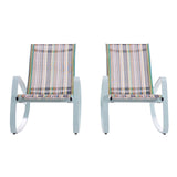 Modway - Traveler Rocking Lounge Chair Outdoor Patio Mesh Sling Set of 2 - EEI-3180