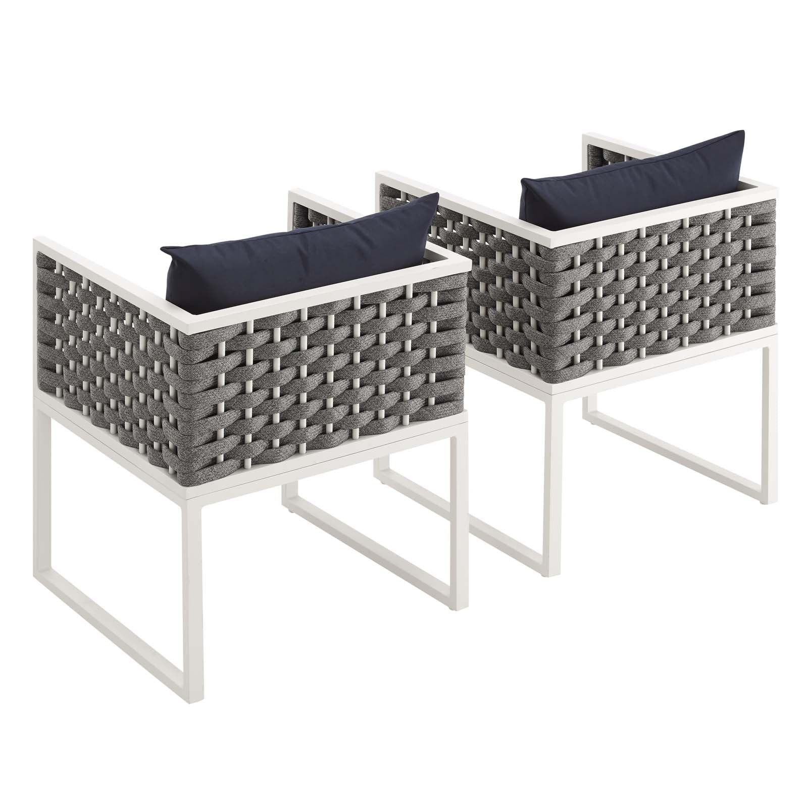 Modway - Stance Dining Armchair Outdoor Patio Aluminum Set of 2 - EEI-3183