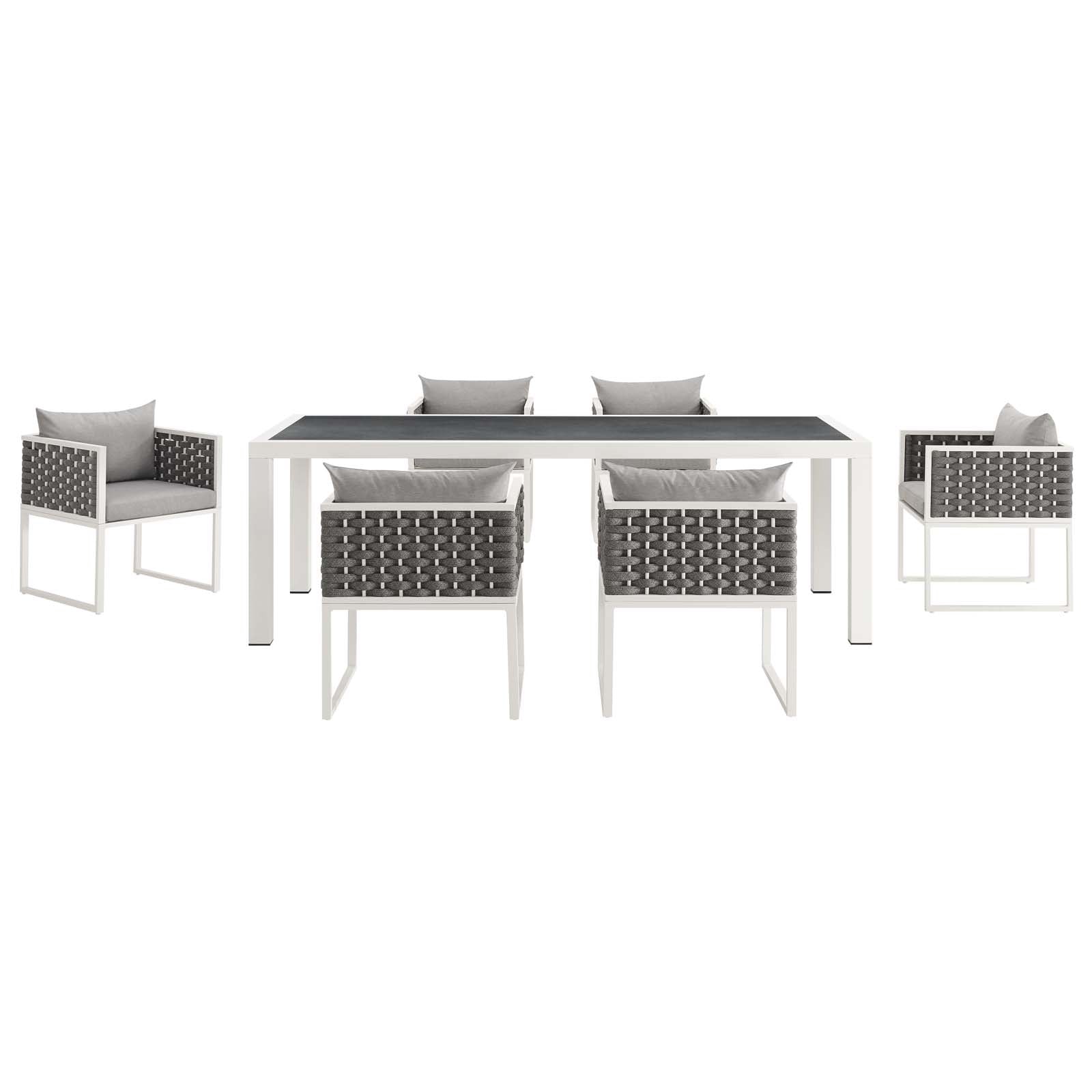 Modway - Stance 7 Piece Outdoor Patio Aluminum Dining Set - EEI-3185