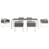 Modway - Stance 7 Piece Outdoor Patio Aluminum Dining Set - EEI-3185