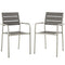 Modway - Shore Outdoor Patio Aluminum Dining Rounded Armchair Set of 2 - EEI-3203
