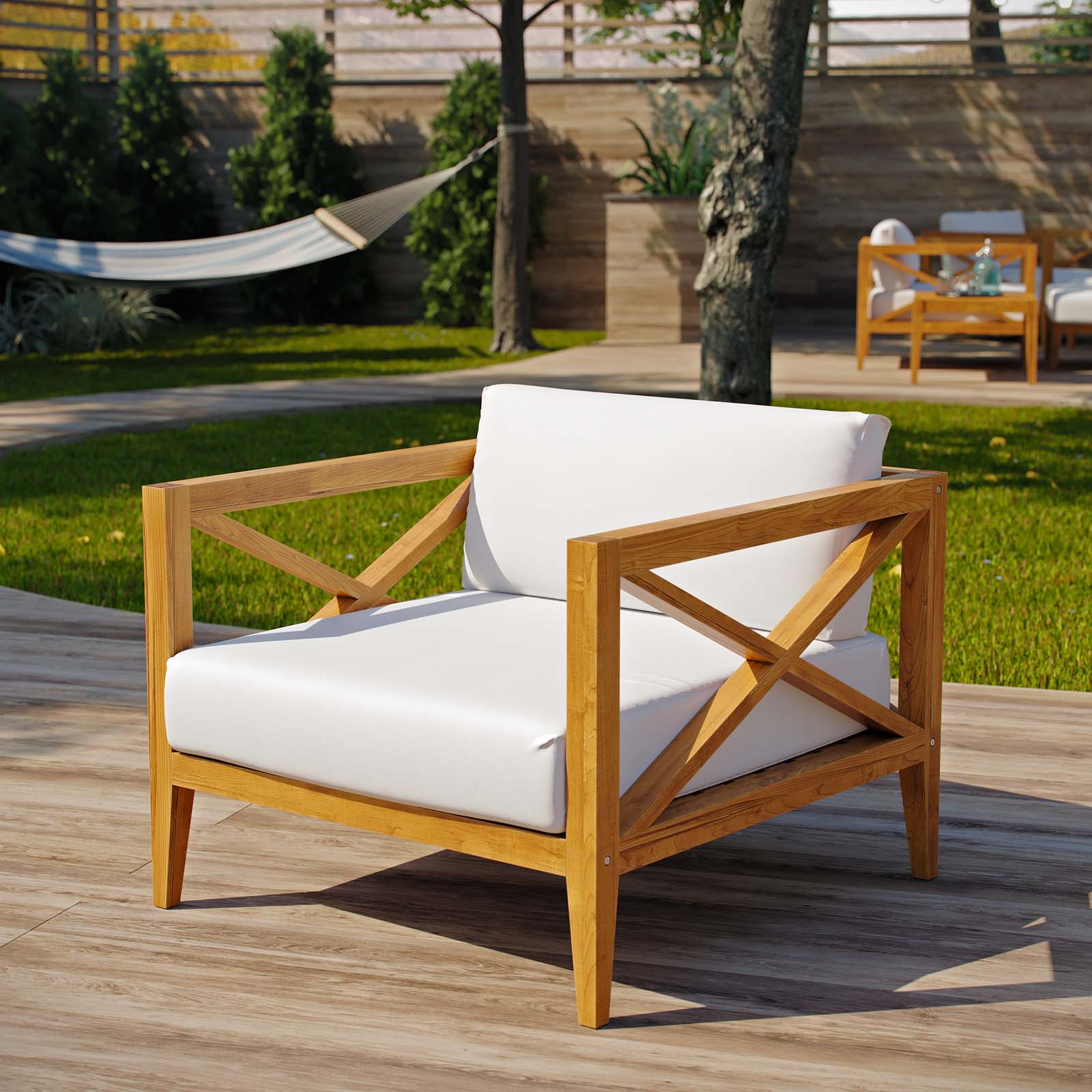 Modway - Northlake Outdoor Patio Premium Grade A Teak Wood Armchair - EEI-3425