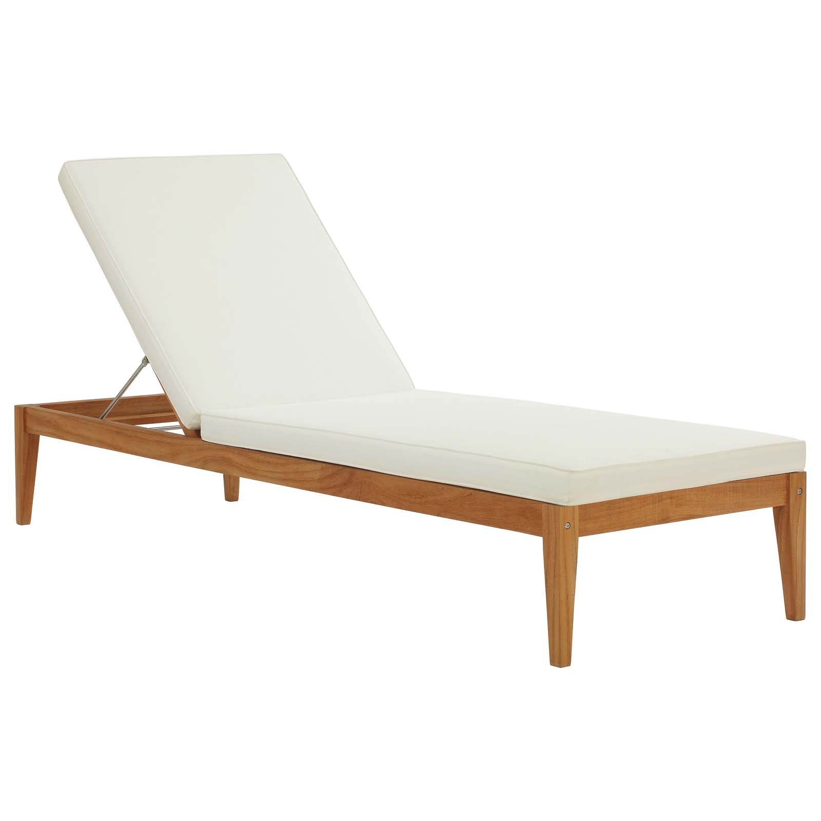 Modway - Northlake Outdoor Patio Premium Grade A Teak Wood Chaise Lounge - EEI-3429