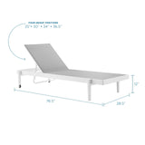 Modway - Charleston Outdoor Patio Chaise Lounge Chair - EEI-3610
