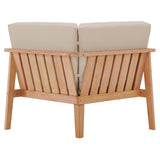 Modway - Sedona Outdoor Patio Eucalyptus Wood Sectional Sofa Corner Chair - EEI-3680