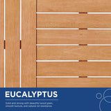 Modway - Sedona Outdoor Patio Eucalyptus Wood Sectional Sofa Armless Chair - EEI-3681