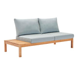 Modway - Freeport Karri Wood Outdoor Patio Loveseat with Left-Facing Side End Table - EEI-3692