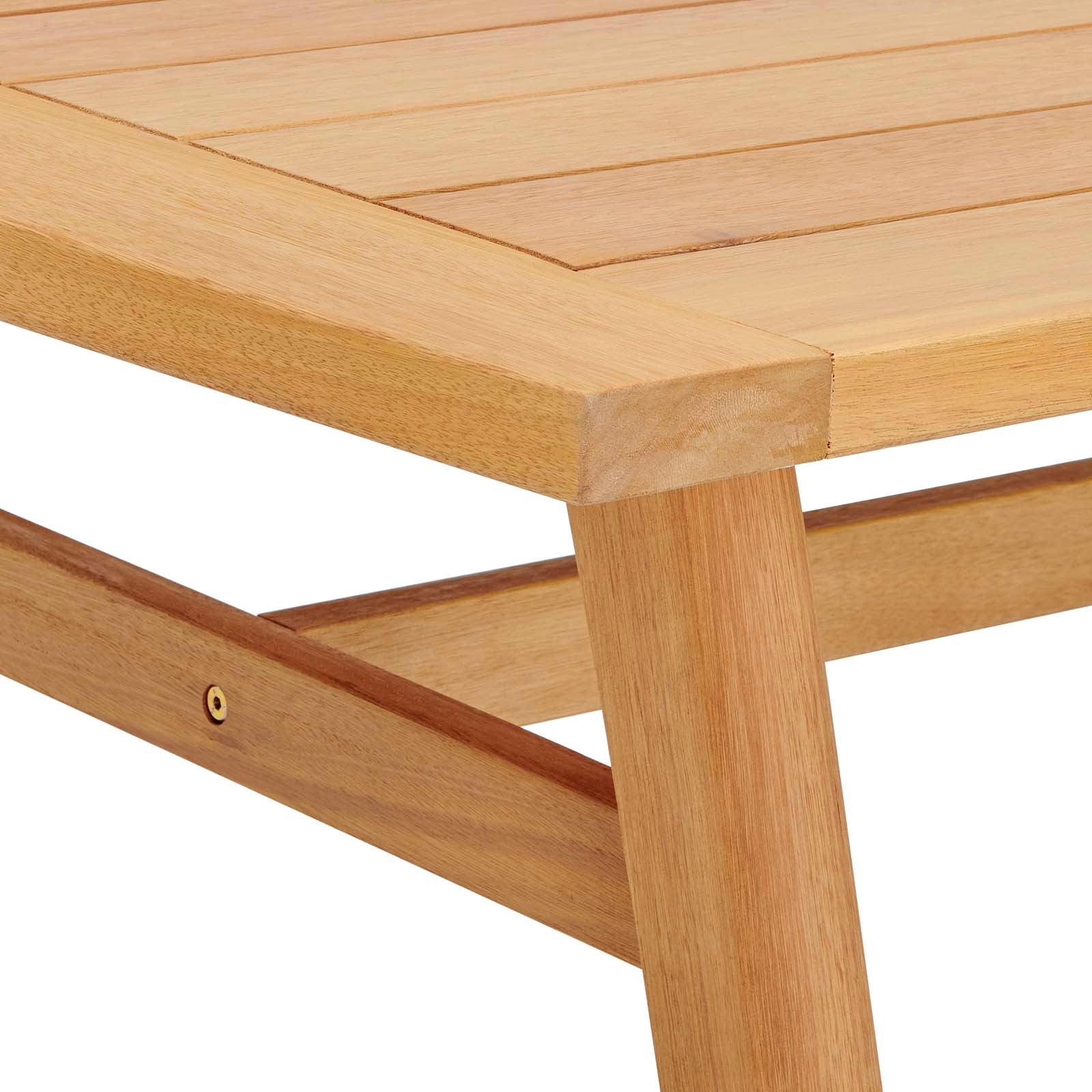Modway - Orlean 57" Outdoor Patio Eucalyptus Wood Dining Table - EEI-3699