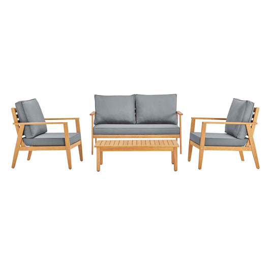 Modway - Syracuse Outdoor Patio Upholstered 4 Piece Furniture Set - EEI-3705