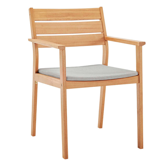 Modway - Viewscape Outdoor Patio Ash Wood Dining Armchair - EEI-3708