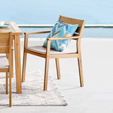 Modway - Viewscape Outdoor Patio Ash Wood Dining Armchair - EEI-3708