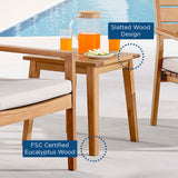 Modway - Viewscape Outdoor Patio Ash Wood End Table - EEI-3712