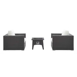 Modway - Convene 3 Piece Set Outdoor Patio with Fire Pit - EEI-3727