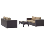 Modway - Convene 5 Piece Set Outdoor Patio with Fire Pit - EEI-3728