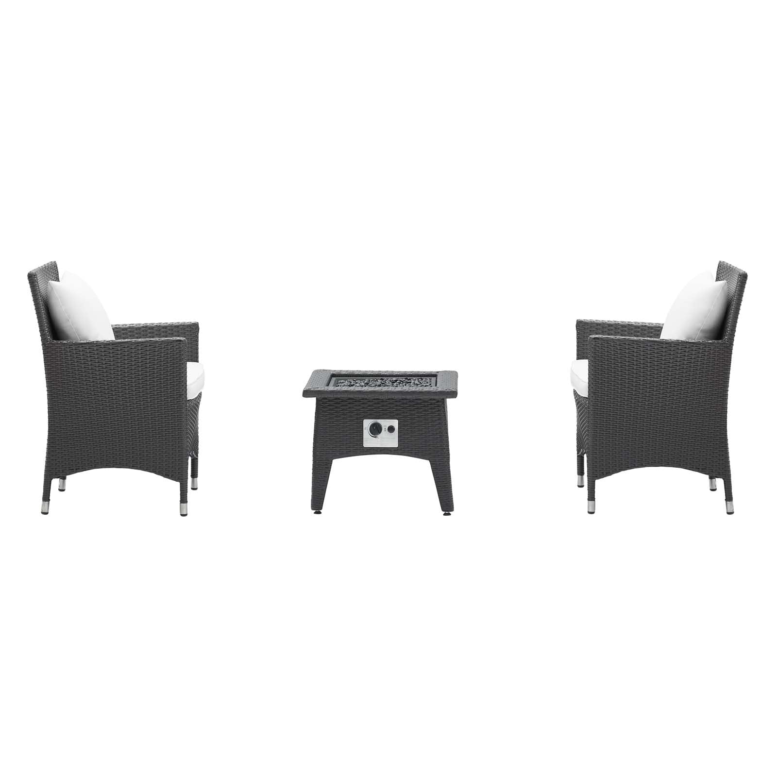 Modway - Convene 3 Piece Set Outdoor Patio with Fire Pit - EEI-3729