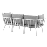 Modway - Riverside 3 Piece Outdoor Patio Aluminum Sectional Sofa Set - EEI-3782