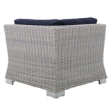 Modway - Conway Sunbrella® Outdoor Patio Wicker Rattan Corner Chair - EEI-3970