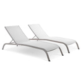 Modway - Savannah Outdoor Patio Mesh Chaise Lounge Set of 2 - EEI-4005