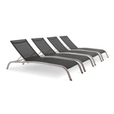 Modway - Savannah Outdoor Patio Mesh Chaise Lounge Set of 4 - EEI-4007