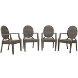 Modway - Casper Outdoor Patio Dining Armchair Set of 4 - EEI-4013