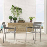 Modway - Shore Outdoor Patio Aluminum Dining Armchair Set of 2 - EEI-4042