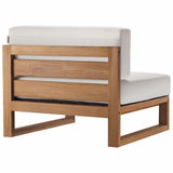 Modway - Upland Outdoor Patio Teak Wood Armless Chair - EEI-4125