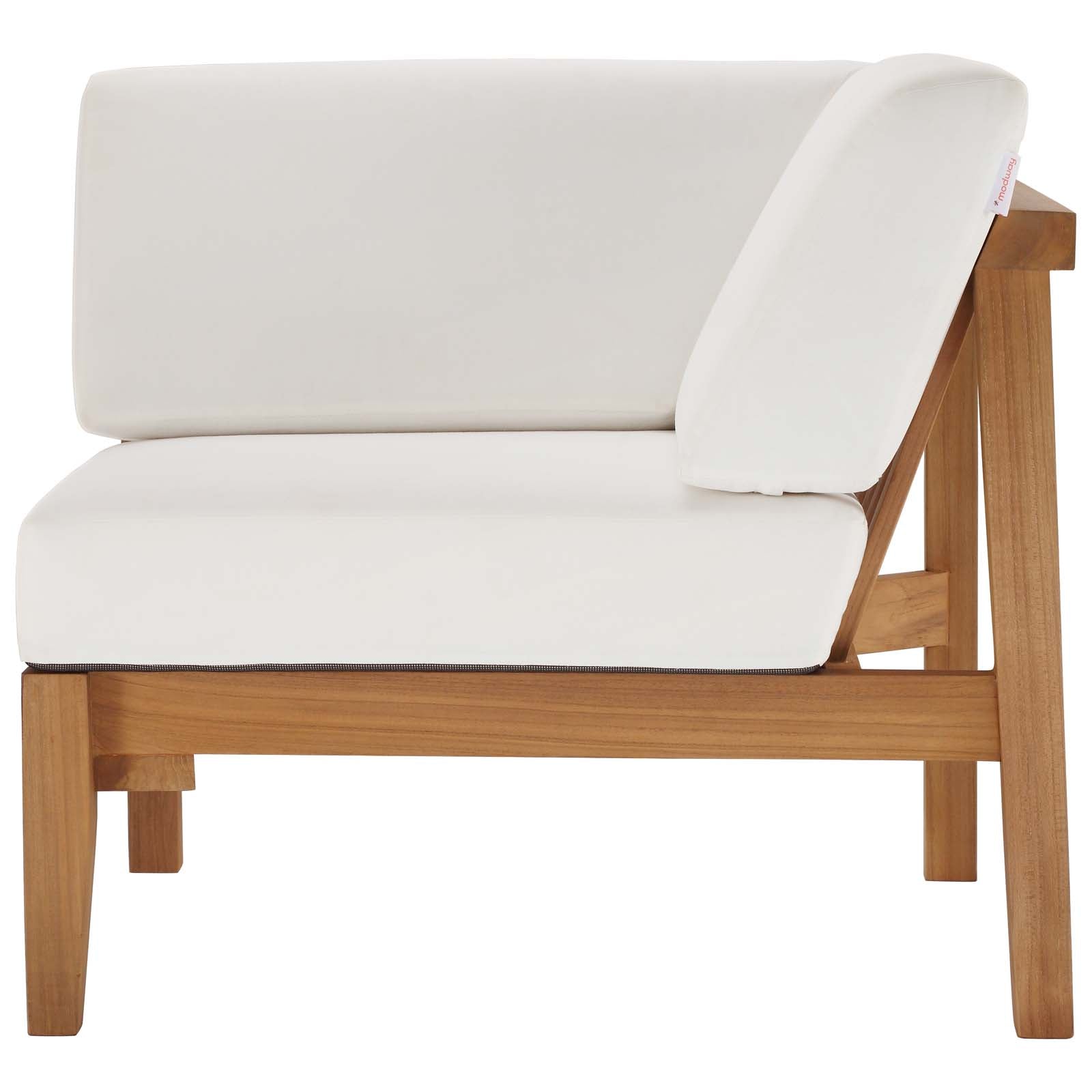 Modway - Bayport Outdoor Patio Teak Wood Corner Chair - EEI-4127