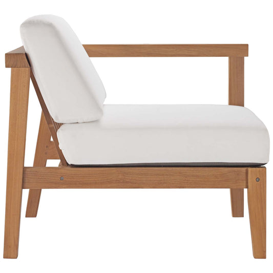 Modway - Bayport Outdoor Patio Teak Wood Right-Arm Chair - EEI-4129