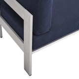 Modway - Shore Sunbrella® Fabric Aluminum Outdoor Patio Armless Chair - EEI-4227