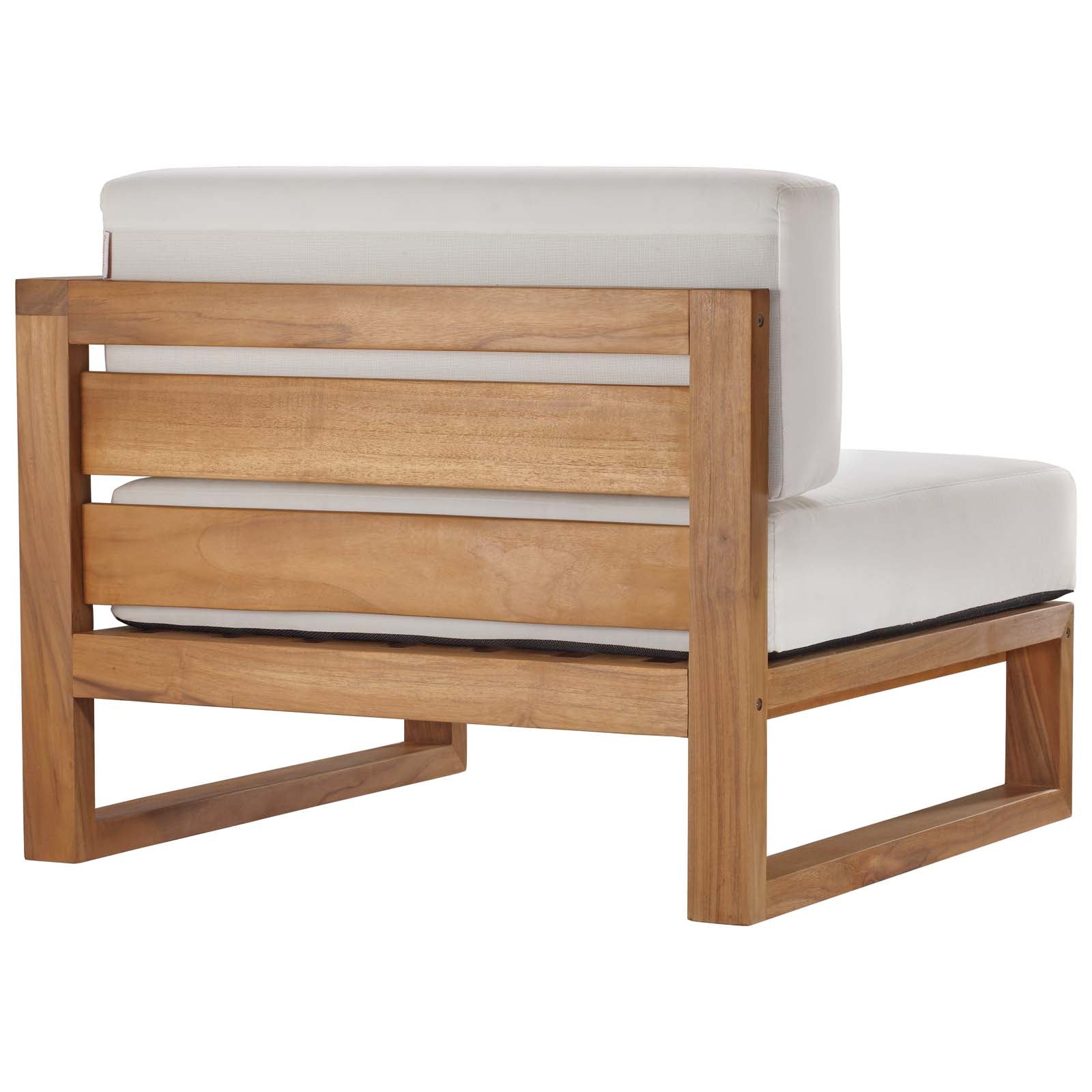 Modway - Upland Outdoor Patio Teak Wood 4-Piece Sectional Sofa Set - EEI-4253