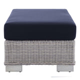 Modway - Conway Sunbrella® Outdoor Patio Wicker Rattan 2-Piece Armchair and Ottoman Set - EEI-4354