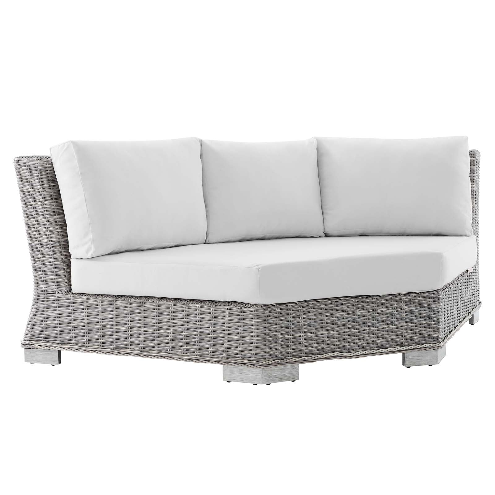 Modway - Conway Sunbrella® Outdoor Patio Wicker Rattan 5-Piece Sectional Sofa Set - EEI-4357