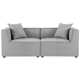 Modway - Saybrook Outdoor Patio Upholstered 2-Piece Sectional Sofa Loveseat - EEI-4377