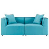 Modway - Saybrook Outdoor Patio Upholstered 2-Piece Sectional Sofa Loveseat - EEI-4377