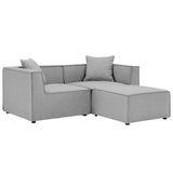 Modway - Saybrook Outdoor Patio Upholstered Loveseat and Ottoman Set - EEI-4378