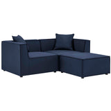 Modway - Saybrook Outdoor Patio Upholstered Loveseat and Ottoman Set - EEI-4378