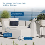 Modway - Saybrook Outdoor Patio Upholstered Loveseat and Ottoman Set - EEI-4378