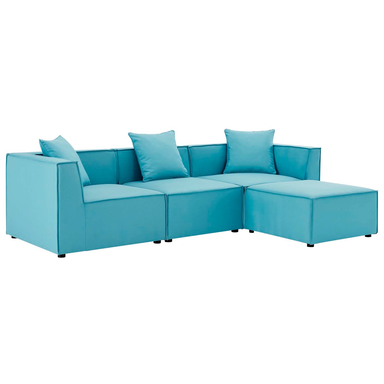 Modway - Saybrook Outdoor Patio Upholstered 4-Piece Sectional Sofa - EEI-4380
