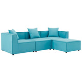 Modway - Saybrook Outdoor Patio Upholstered 4-Piece Sectional Sofa - EEI-4380