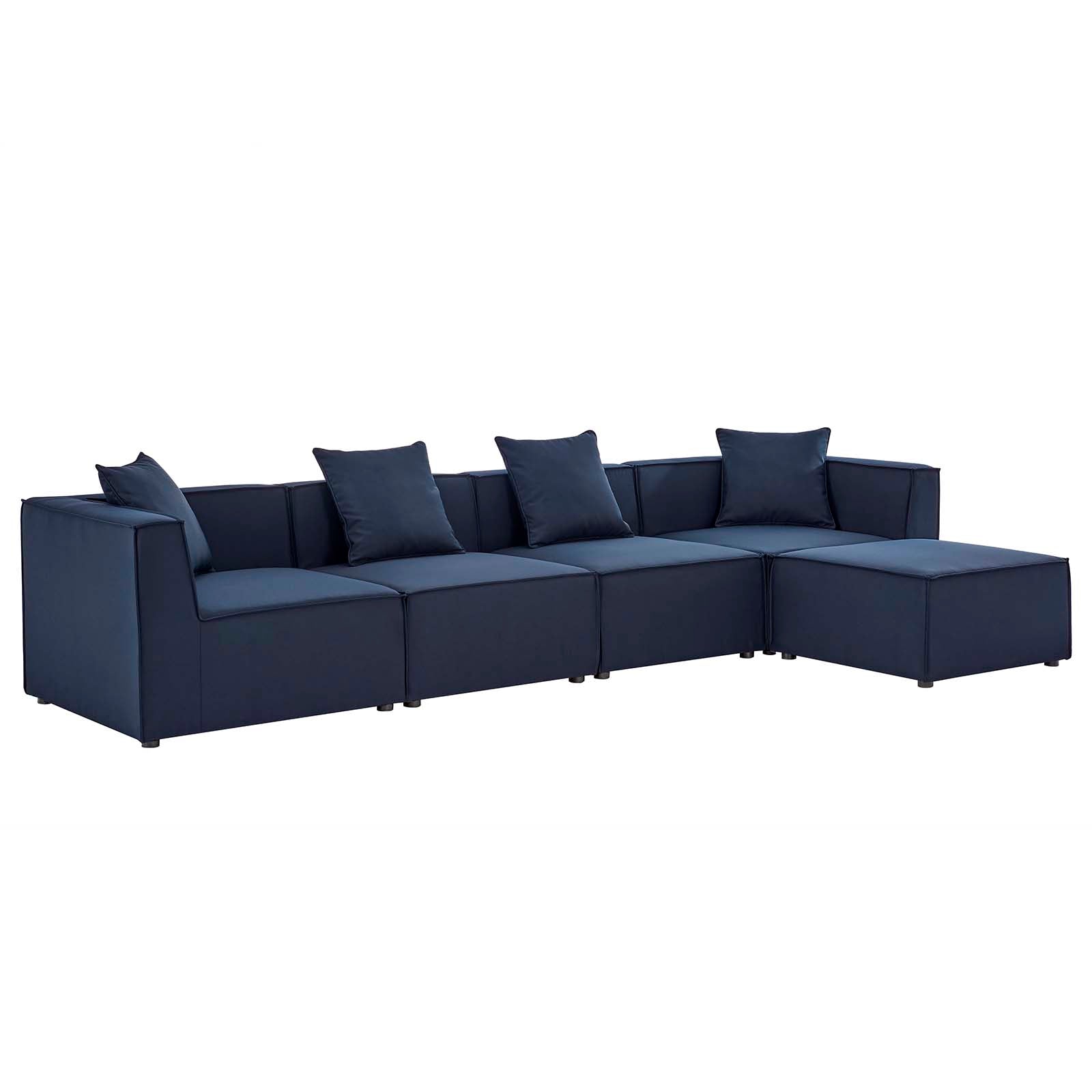 Modway - Saybrook Outdoor Patio Upholstered 5-Piece Sectional Sofa - EEI-4382