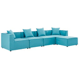 Modway - Saybrook Outdoor Patio Upholstered 5-Piece Sectional Sofa - EEI-4382