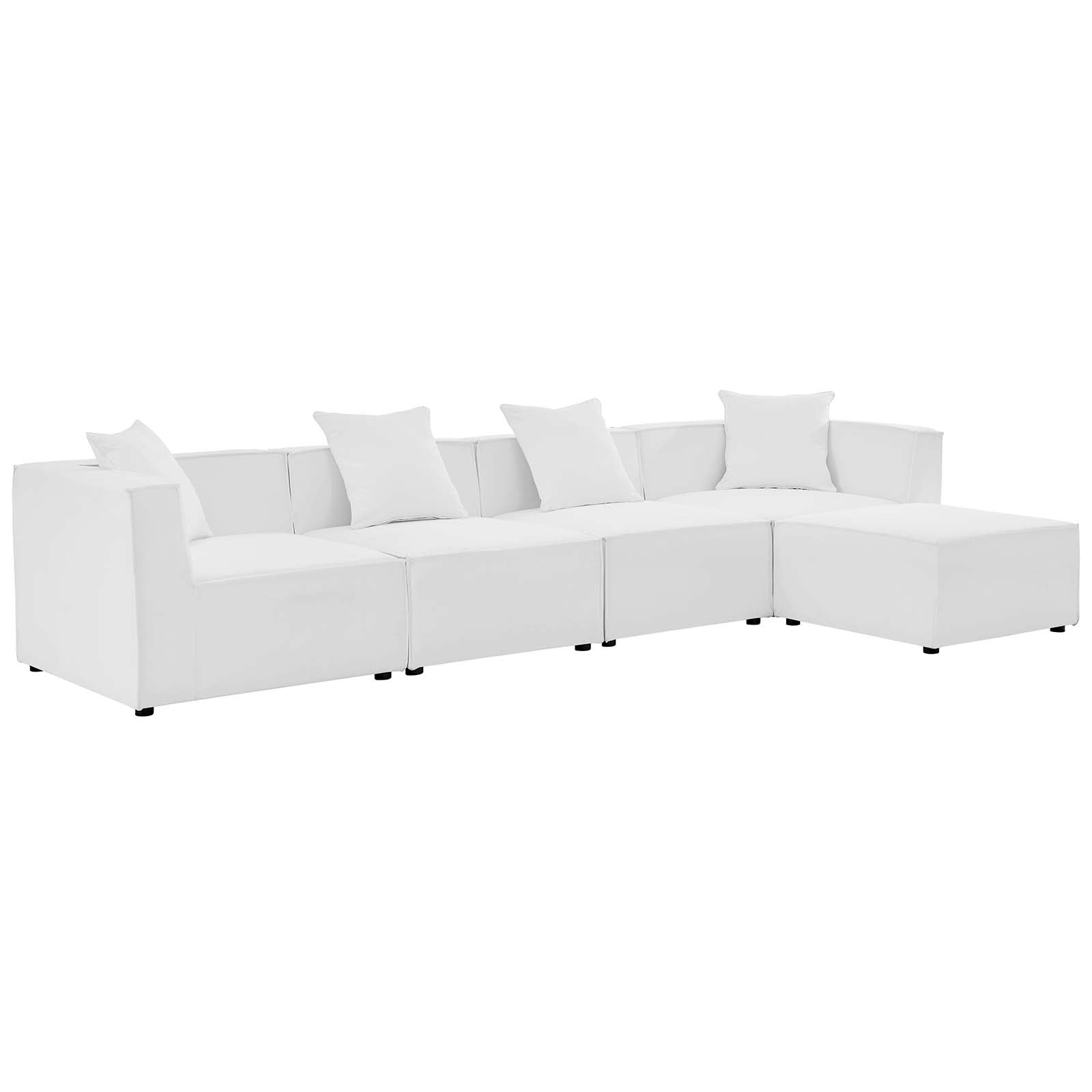 Modway - Saybrook Outdoor Patio Upholstered 5-Piece Sectional Sofa - EEI-4382